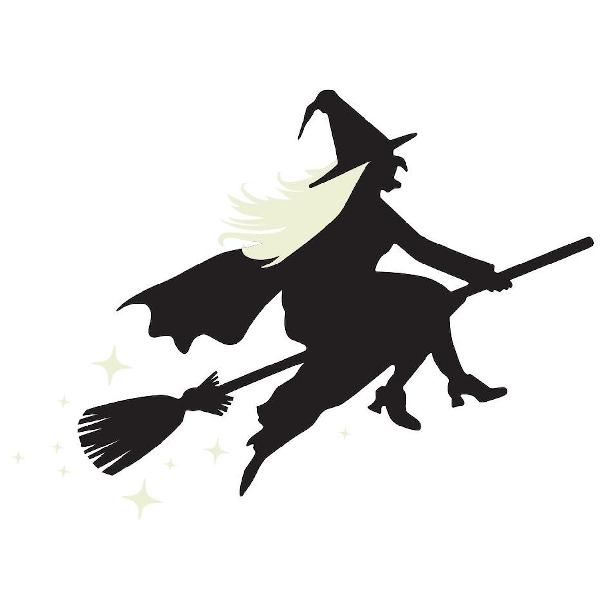 Tempaper Wall Decals Flying Witch