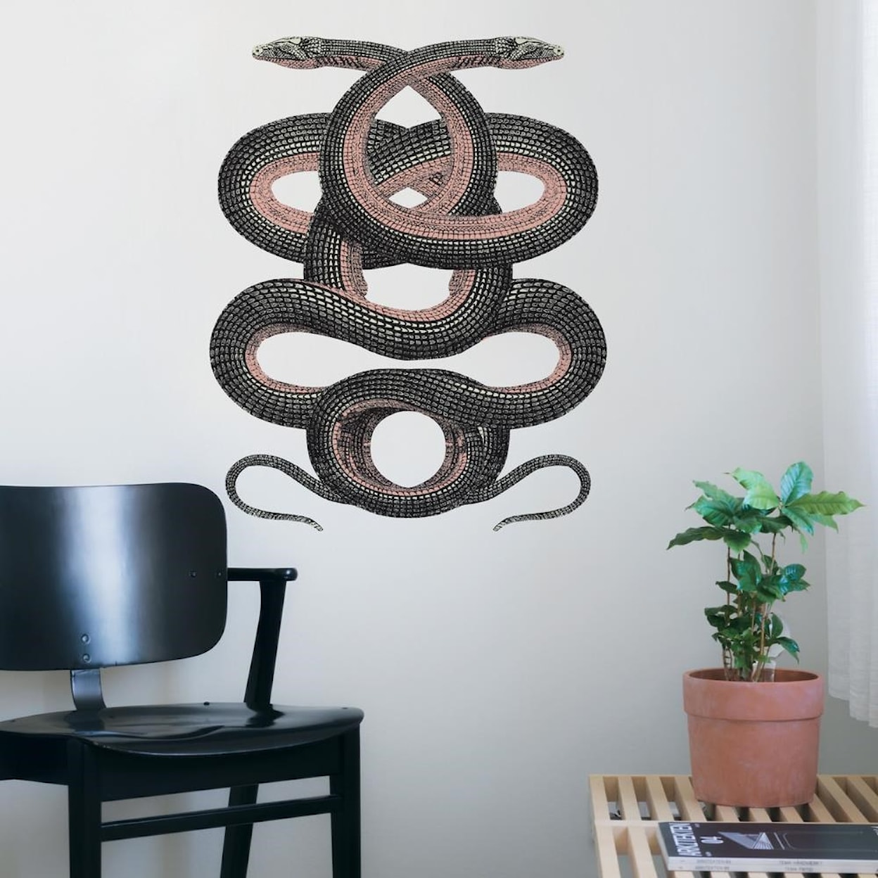 Tempaper Wall Decals Twin Serpents