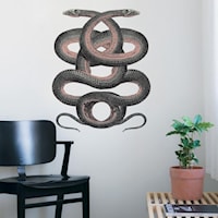 Twin Serpents Wall Decal