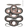 Tempaper Wall Decals Twin Serpents