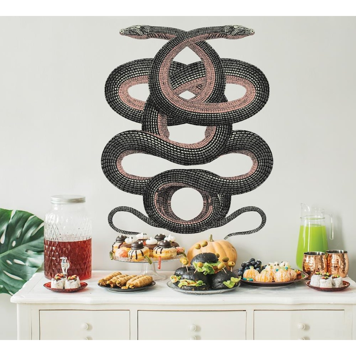 Tempaper Wall Decals Twin Serpents