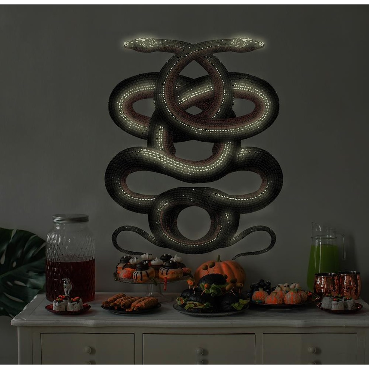 Tempaper Wall Decals Twin Serpents