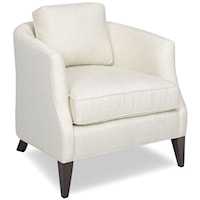 Accent Chair with Tuxedo Arms