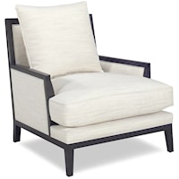 Casual Upholstered Chair with Loose Pillow Back