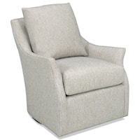 Swivel Chair with Flared Arms