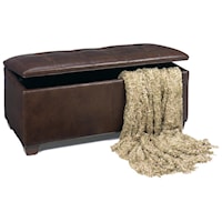 Leather Storage Ottoman