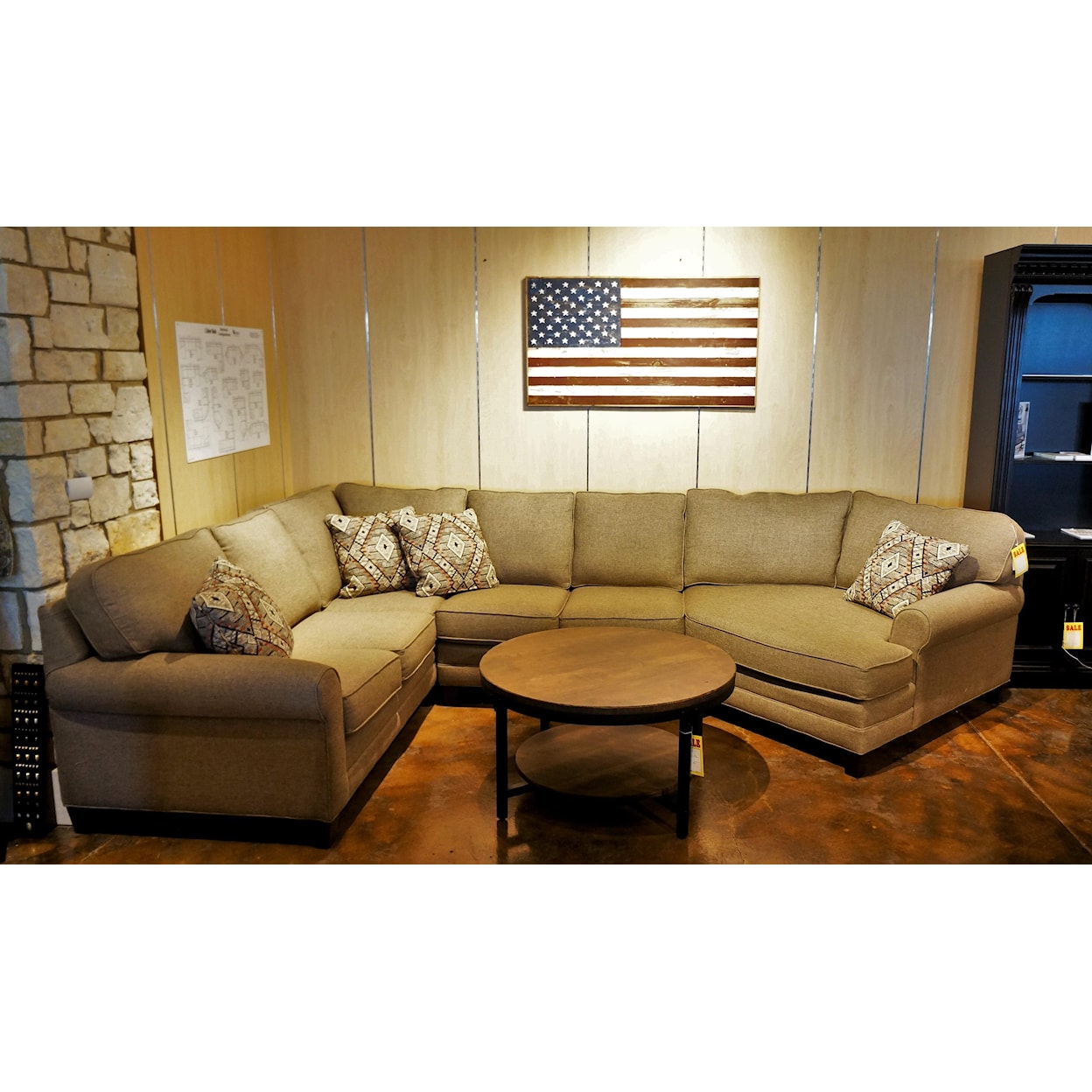 Temple Furniture Tailor Made Sectional with Cuddle