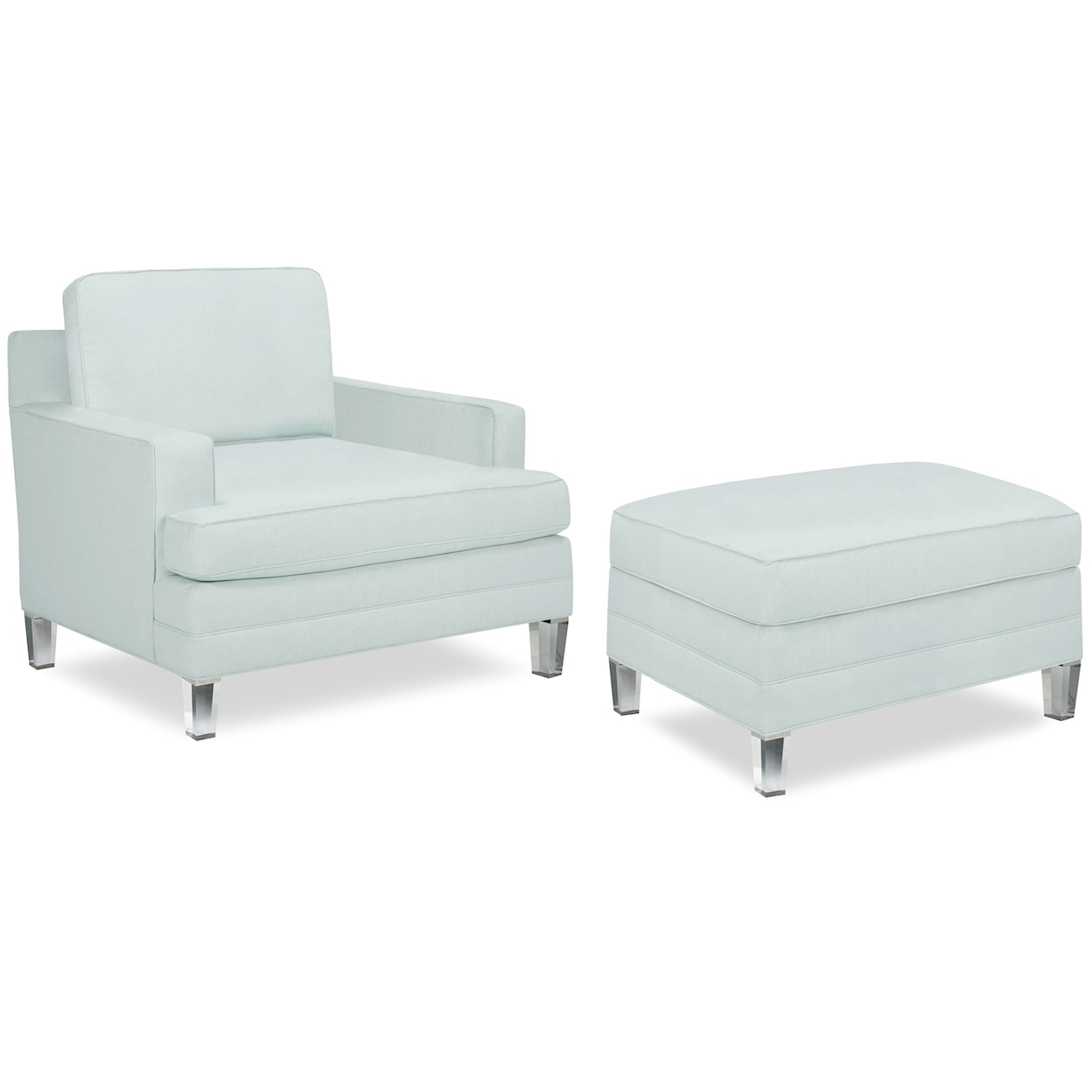 Temple Furniture Tailor Made Chair and Ottoman