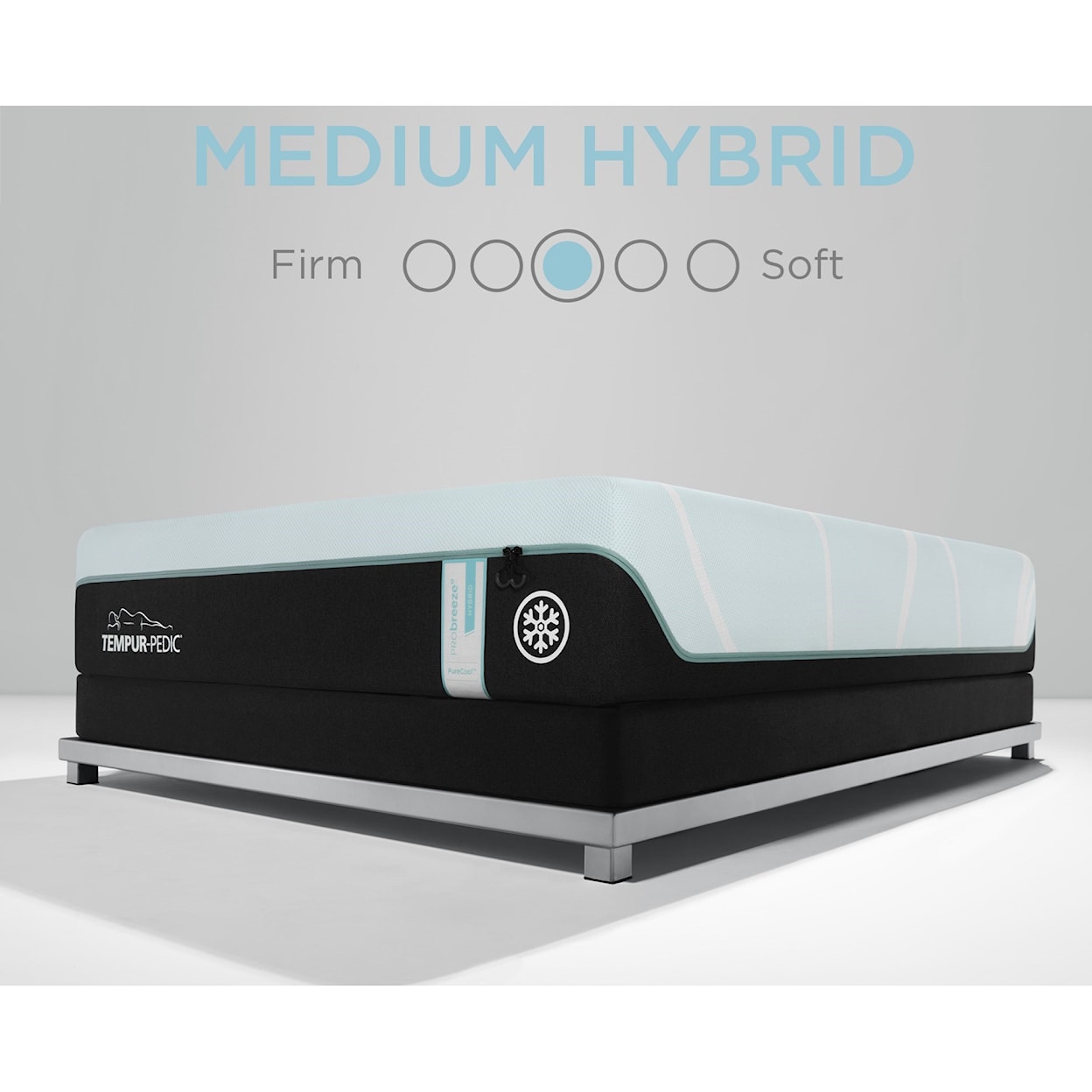 Tempur-Pedic® TEMPUR-PRObreeze°™  Medium Hybrid TXL TEMPUR-PRObreeze°™ Medium Hybrid Adj Set