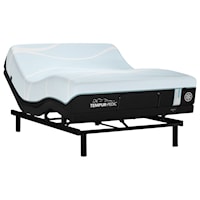 King TEMPUR-PRObreeze°™ Medium Hybrid Mattress and Divided King Ease 3.0 Adjustable Base