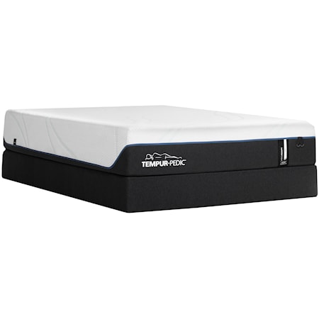 Split Cal King 12" TEMPUR-PROADAPT™ Soft Mattress and Tempur-Flat High Profile Foundation; set includes 2 mattresses and 2 foundations