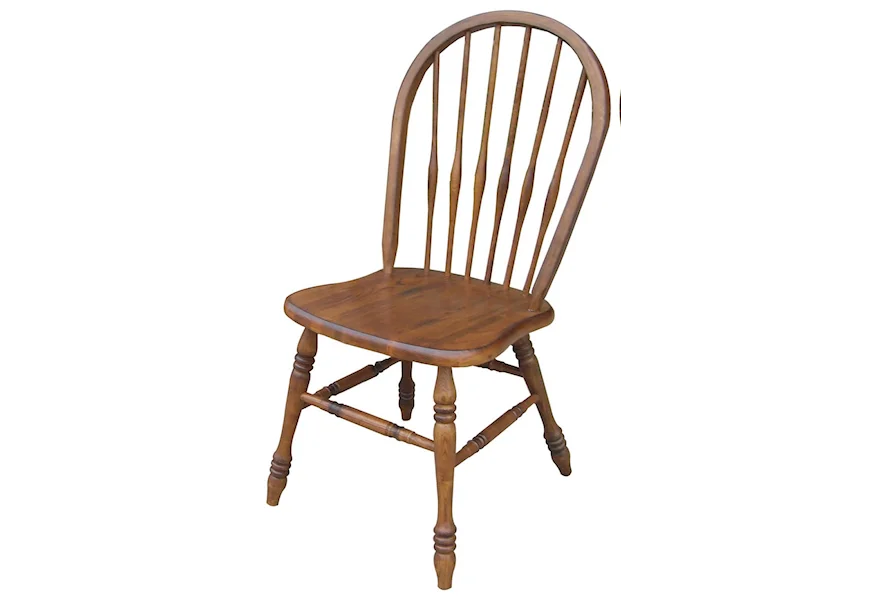 Burnished Walnut Arrowback Chair by Tennessee Enterprises at Westrich Furniture & Appliances