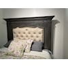 Original Texas Rustic Cottage Gray King Mansion Upholstered Bed
