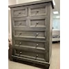 Original Texas Rustic Cottage Gray Solid Wood Chest