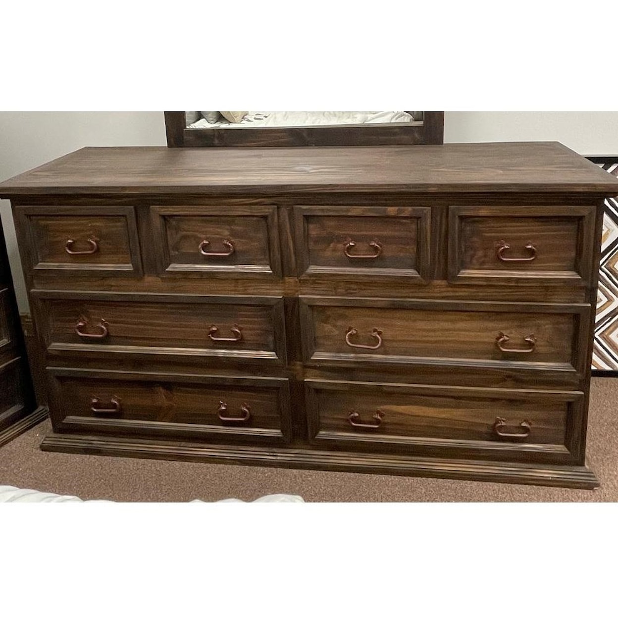 Original Texas Rustic La Mansion Solid Wood Dresser