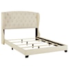 The Monday Company Upholstered Bedroom Queen Tufted Wing Bed