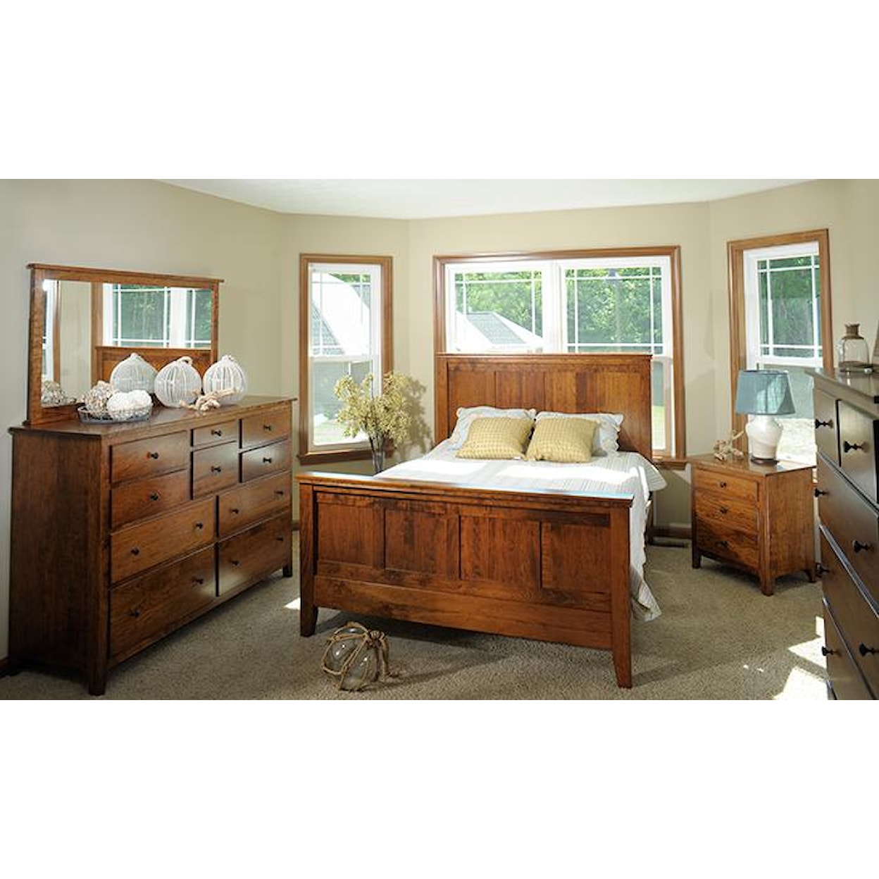 The Urban Collection Jamestown Square Large High Dresser and Mirror