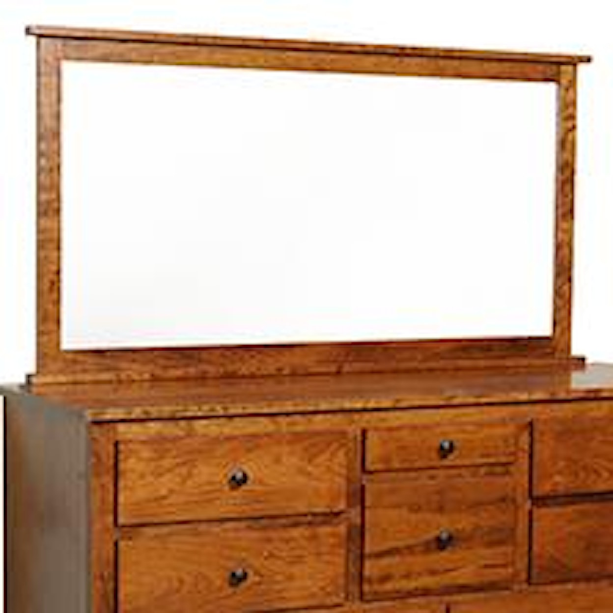 The Urban Collection Jamestown Square Mirror for High Dresser