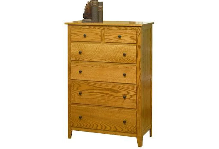 Jamestown Square 6 Drawer Chest by The Urban Collection at Sheely's Furniture & Appliance