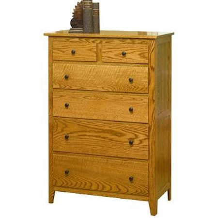 Large 6 Drawer Chest