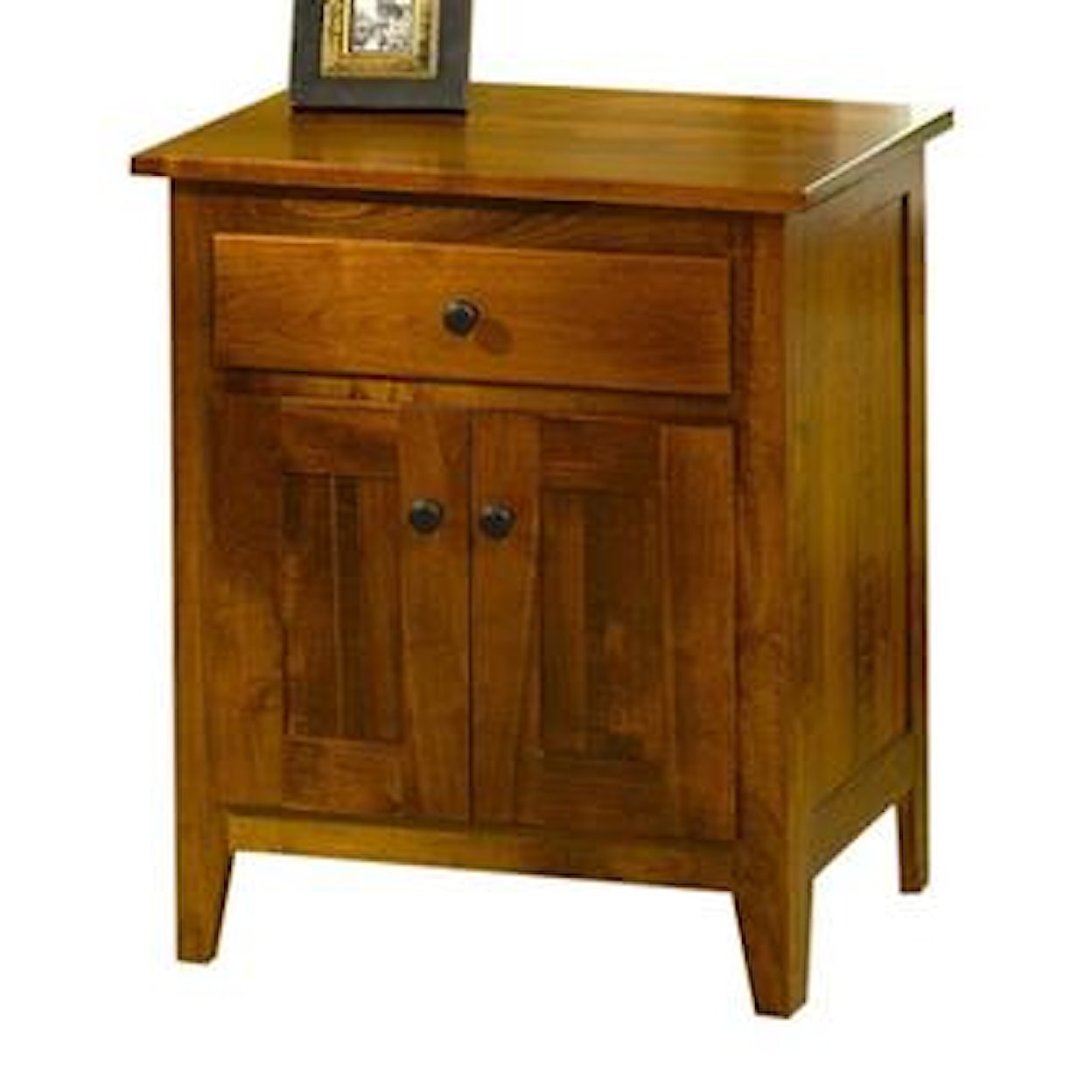 The Urban Collection Jamestown Square Nightstand with Doors