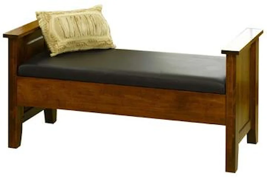 Jamestown Square Bedside Bench by Yutzy - Urban Collection at Dunk & Bright Furniture