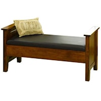 Casual Upholstered Bedside Bench