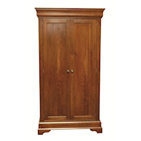 Transitional Armoire with Bracket Feet