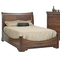 Queen Sleigh Bed with Wraparound Footboard