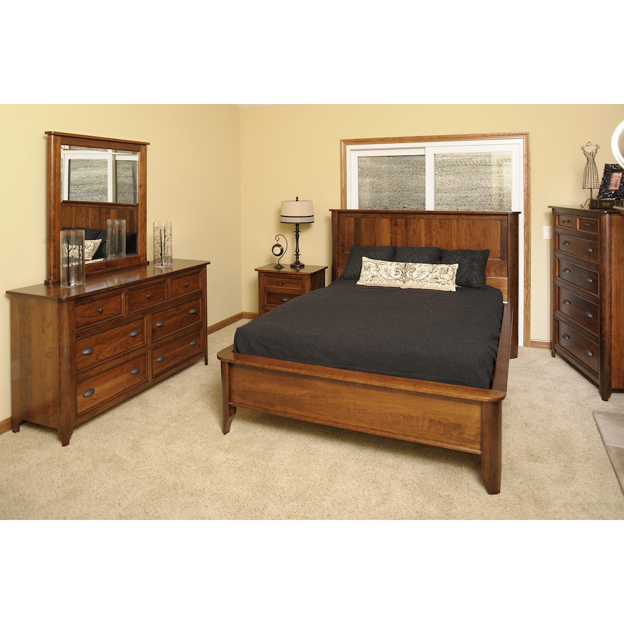 The Urban Collection Hudson  Seven Drawer Dresser and Mirror