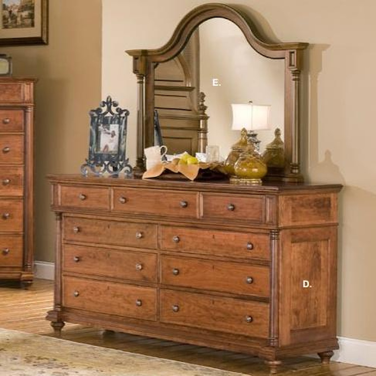 The Urban Collection Monticello Dresser and Mirror