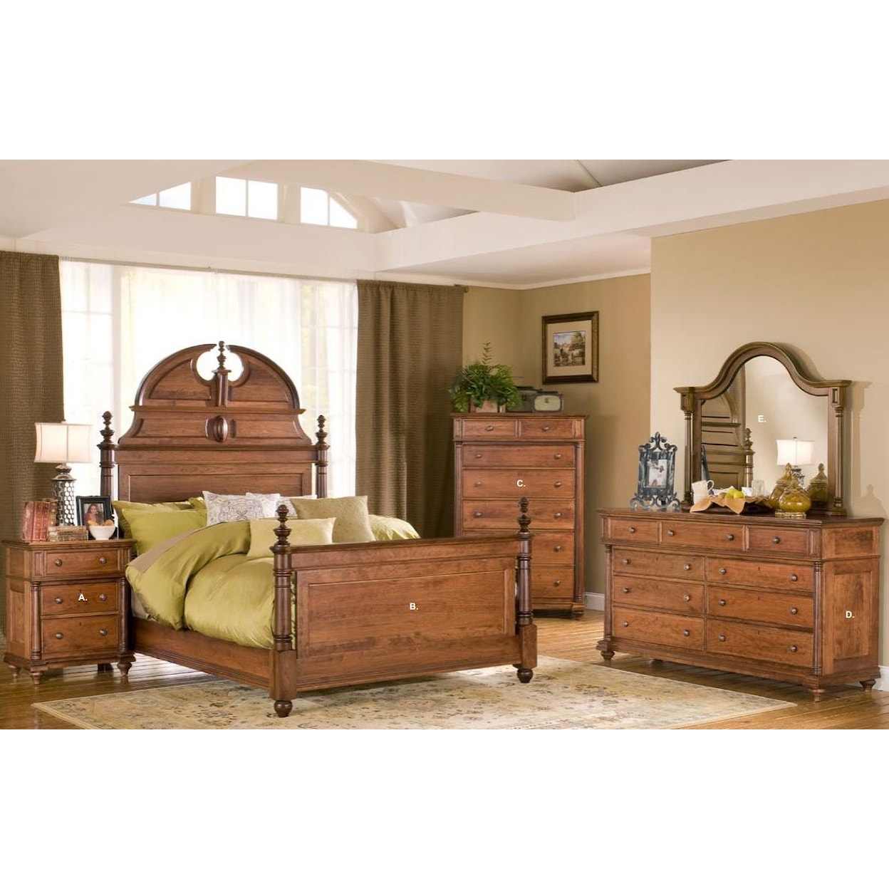 The Urban Collection Monticello Dresser and Mirror