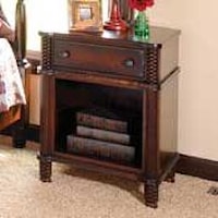 Traditional 1 Drawer Nightstand