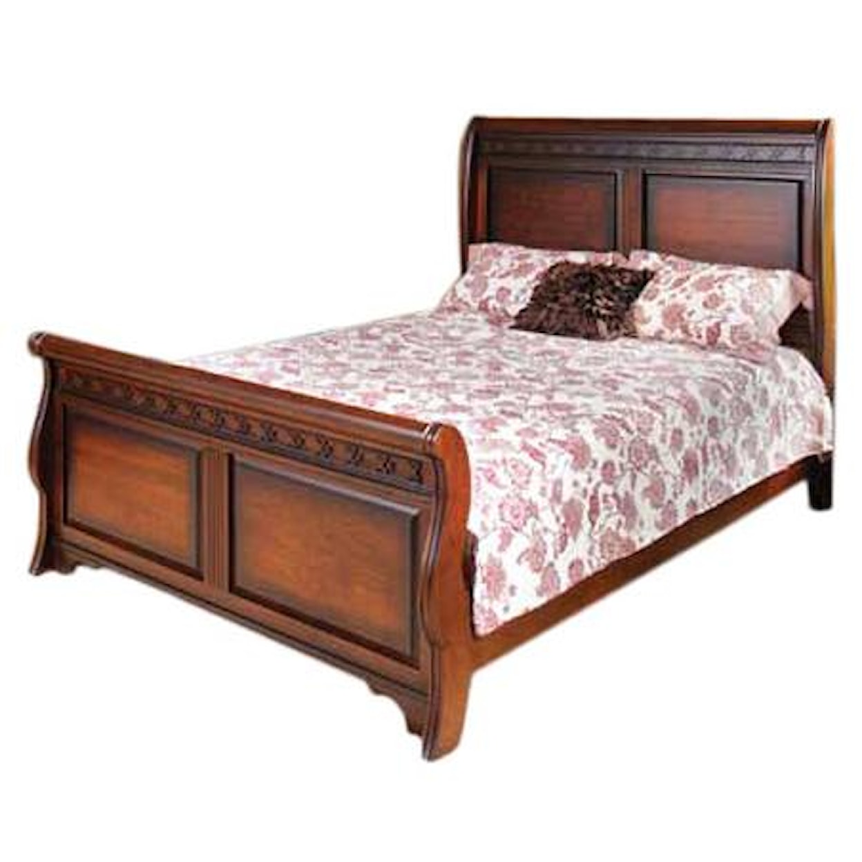 The Urban Collection New Generations King Sleigh Bed with High Footboard