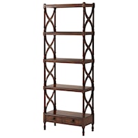 Cinq Etagere with 2 Drawers