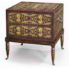 Theodore Alexander Chest of Drawers Bedside Chest/ Lamp Table with Casters