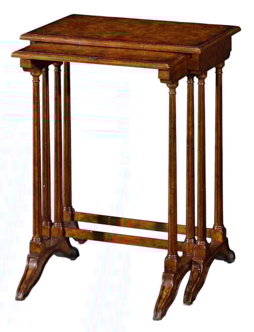 Nest of Tables with Sleigh Feet