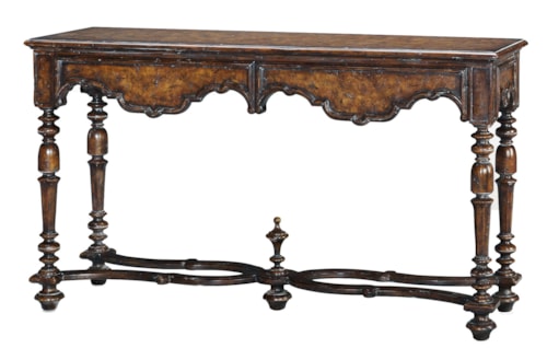 Italian Villa Console Table with 2 Drawers