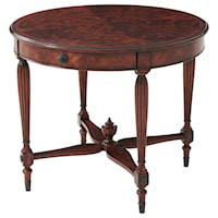 Center of Attention Table with Flame Figured Veneer