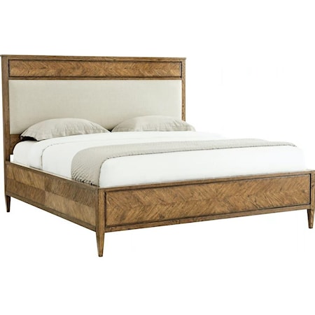 Upholstered Panel King Bed