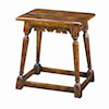 Theodore Alexander Seating Antiqued Wood Joynt Stool