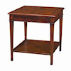 Theodore Alexander Tables Square Antiqued Wood End Table
