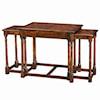 Theodore Alexander Tables 3 Antiqued Wood Parquetry Tables