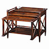 Theodore Alexander Tables Antiqued Wood Parquetry Table Nest