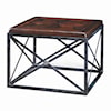 Theodore Alexander Tables Brass Campaign End Table