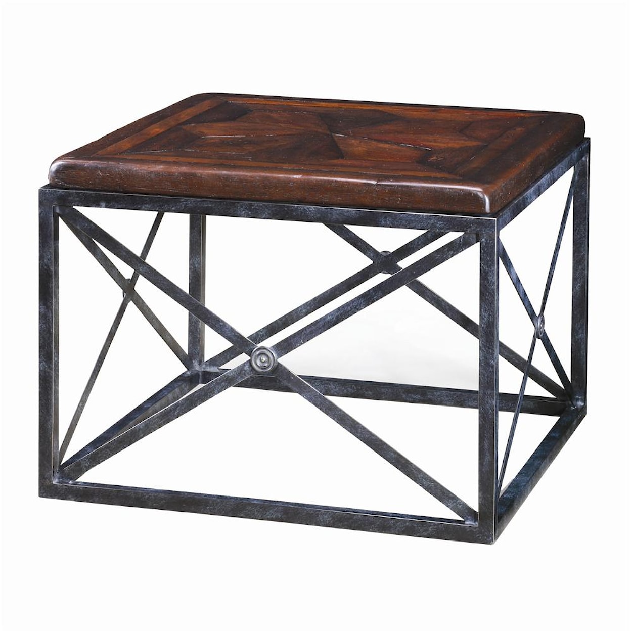 Theodore Alexander Tables Brass Campaign End Table