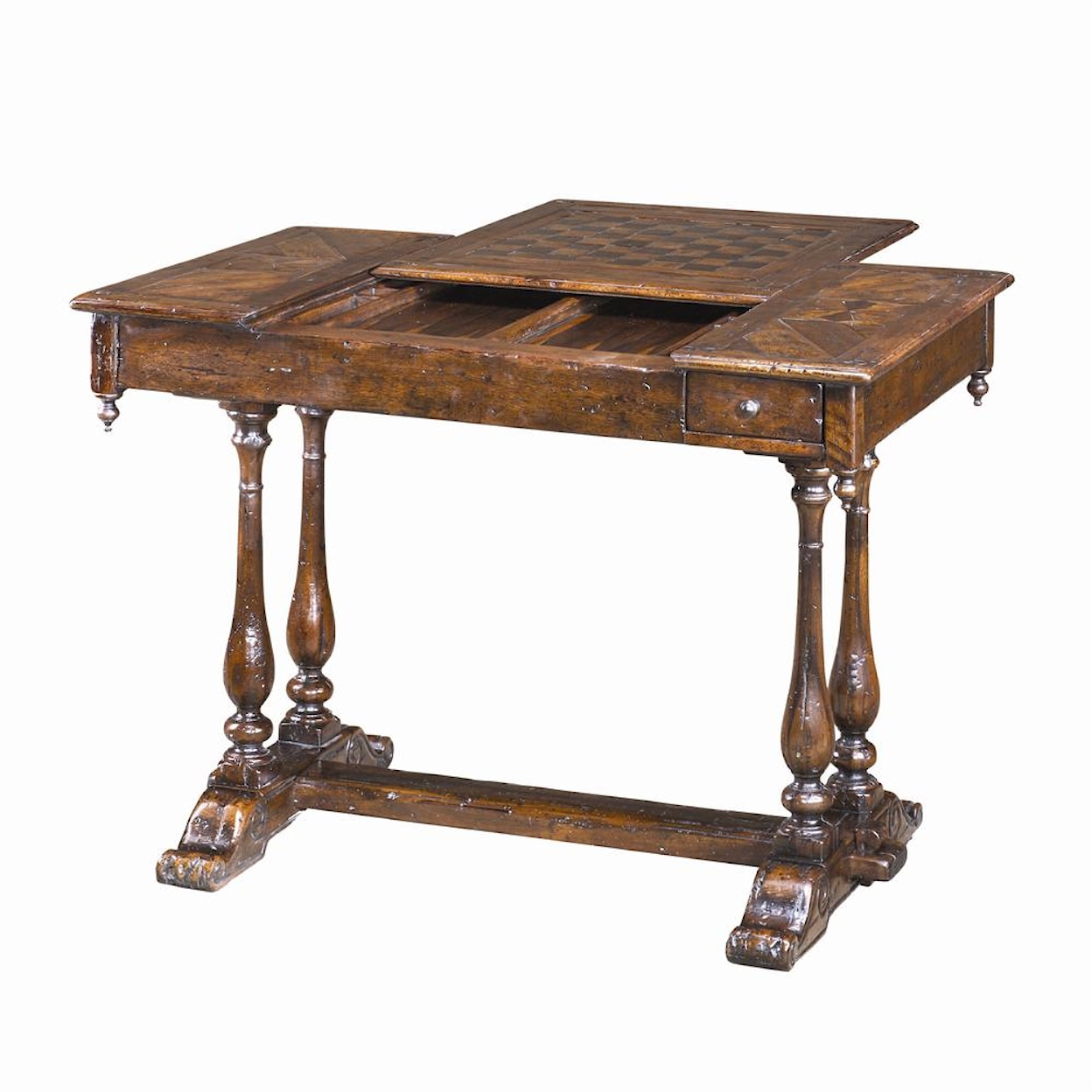 Theodore Alexander Tables Antiqued Wood Games Table