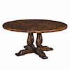 Theodore Alexander Tables Circular Antiqued Wood Dining Table