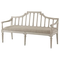 Esmee Bench Settee in Nora Finish