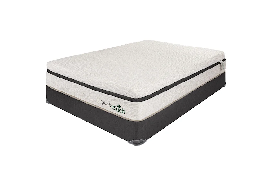 Afterglow Twin XL 12" Plush Latex Mattress Set by Therapedic at Town and Country Furniture 